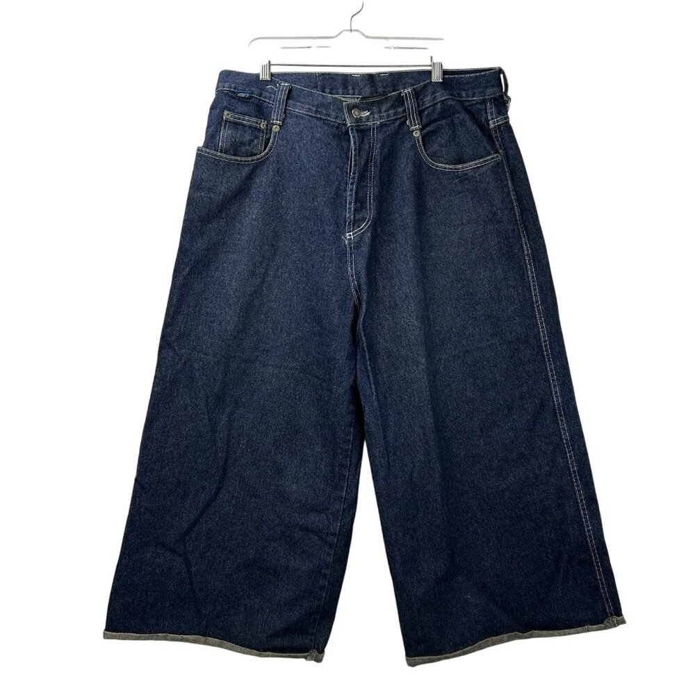 VTG Kikwear Jeans Mens 38 Blue Baggy Raver Y2K Denim 90s Grunge Skater Wide Jnco